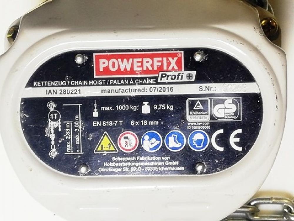 Таль ручна ланцюгова Scheppach Powerfix1000kg Scheppach
