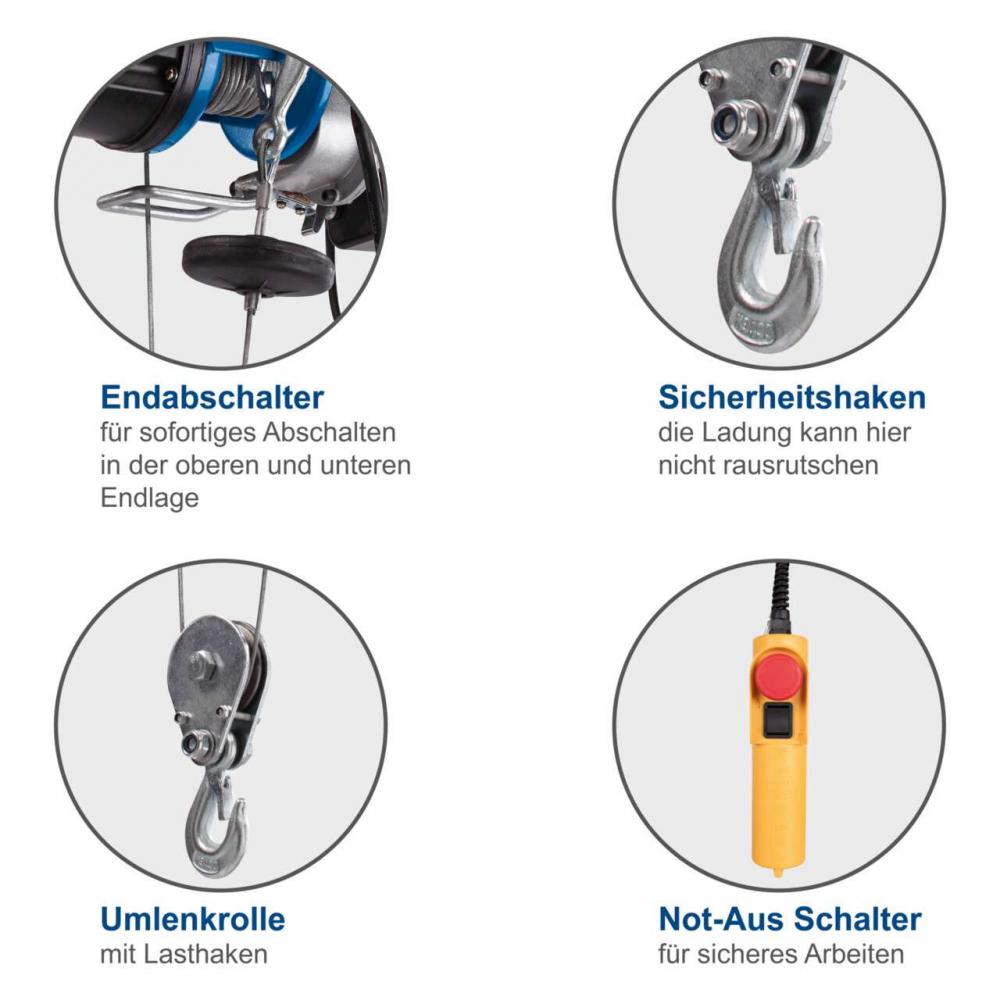 Таль электрическая канатная Scheppach HRS400 Scheppach