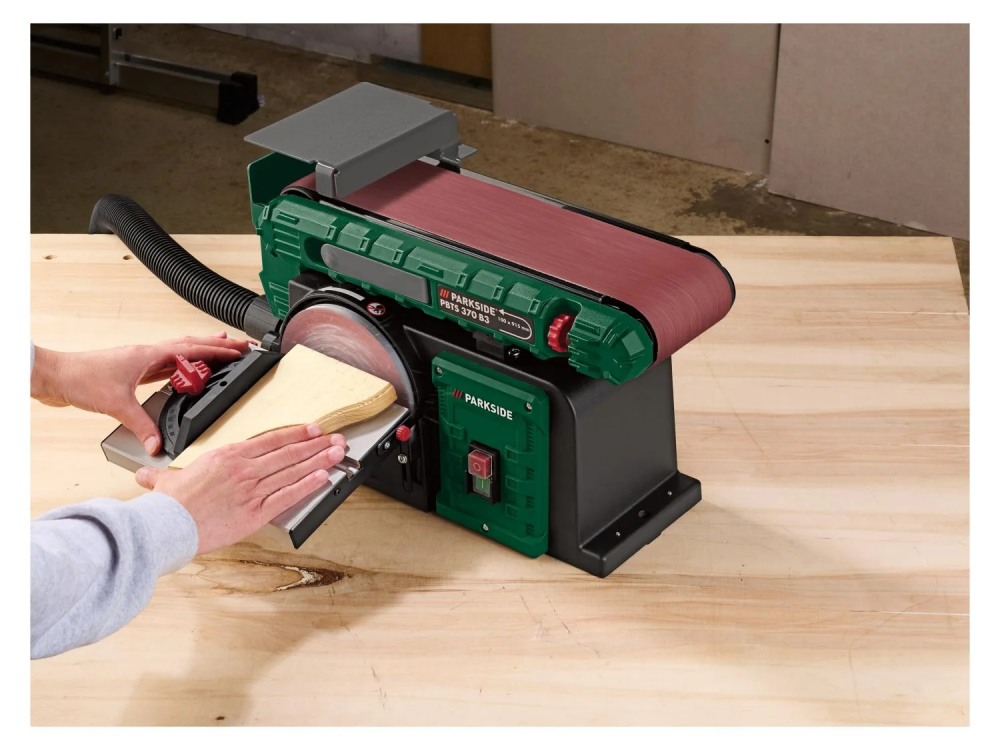 Тарельчато-ленточный шлифовальный станок (Parkside) PBTS370A1 Scheppach