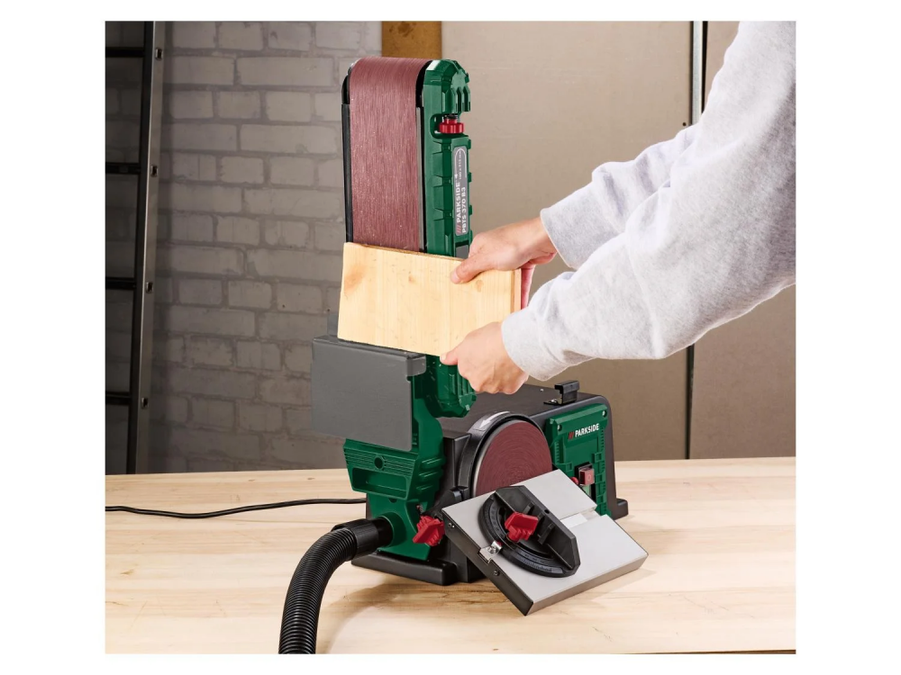 Тарельчато-ленточный шлифовальный станок (Parkside) PBTS370A1 Scheppach