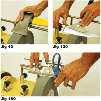 Набір для заточування для топорів, ножів, ножиць, 3 предмета, Jig 40/120/160&nbsp;Scheppach&nbsp; - slide 2