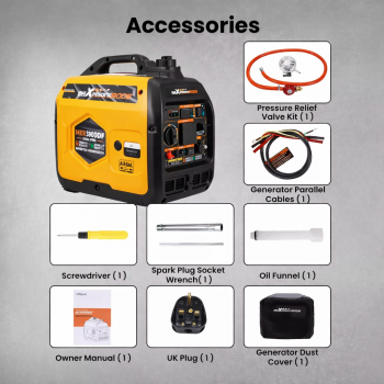 Інверторний двопаливний генератор Maxpeedingrods MXR3800DF Scheppach