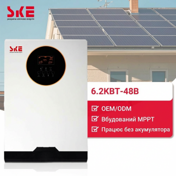 Гібридний інвертор SKE PH21-6.2K, 6.2 кВт, 48В, MPPT 80A, чиста синусоїда&nbsp;Scheppach&nbsp;